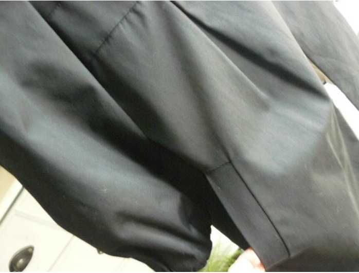 Atmosphere płaszcz angielski czarny 16 44 46 kołnierz bebe!