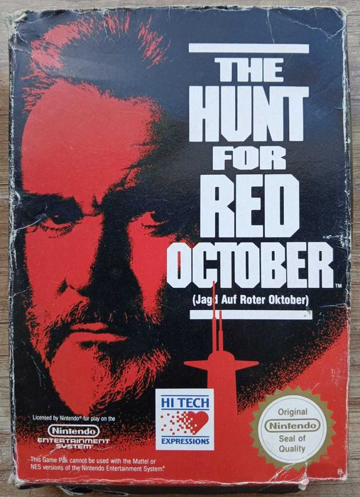 Hunt For The Red October BOX NES Nintendo PAL B prezent