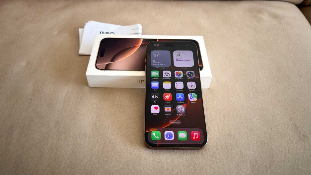Vendo troco iPhone 16 Pro Max 256Gb Gold C/Fatura e Garantia Apple