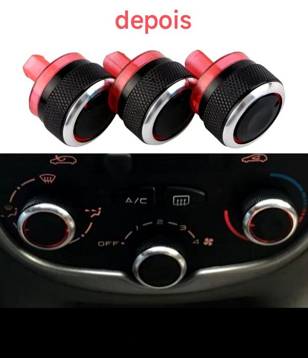 Botões consola AC Peugeot  206