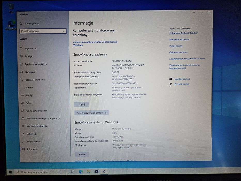 Laptop Sony Vaio SVE171E13M