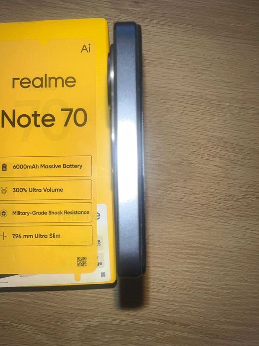 Смартфон realme Note 70 4/128Gb Obsidian Black