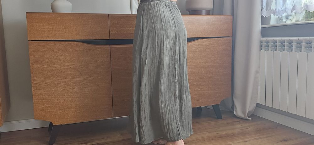 Maxi spidnica khaki r 34/36