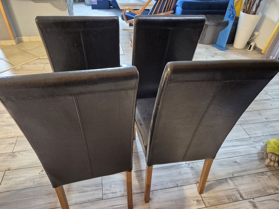 Krzesła czekoladowy brąz