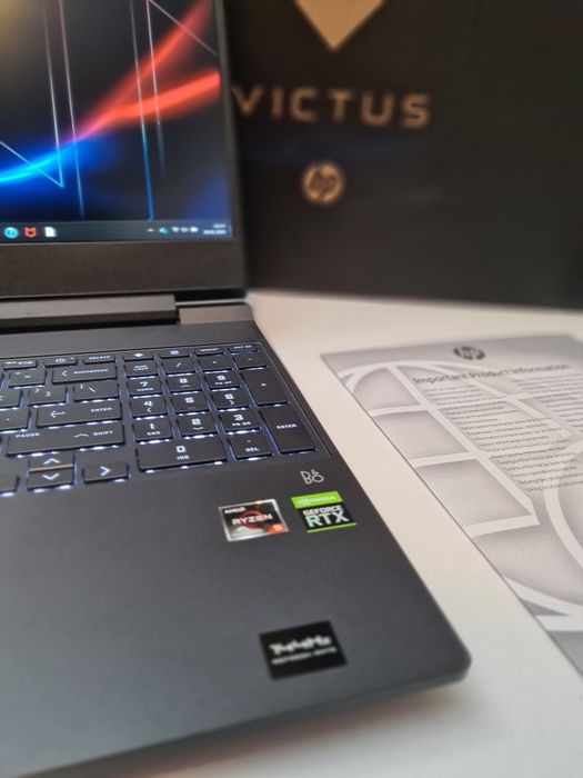 Gamingowy laptop HP Victus RTX 16 GB SSD  Ryzen 5