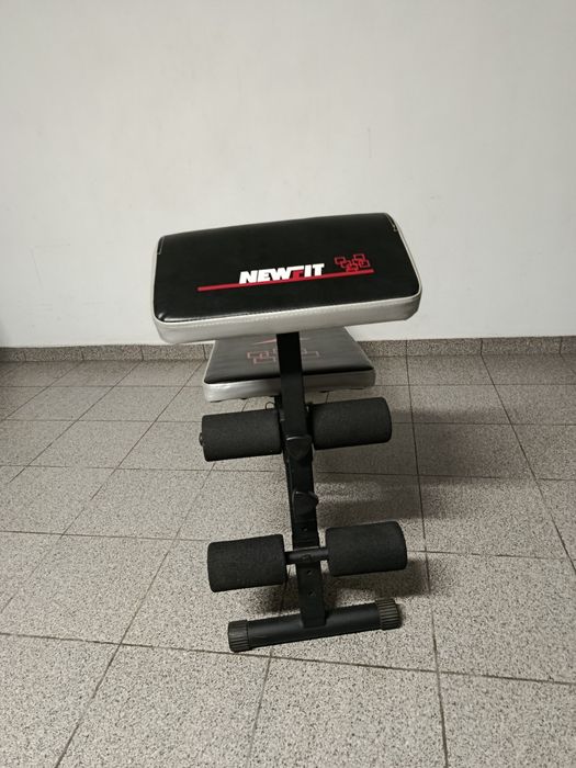 Banco de Musculação e Abdominais Newfit c/ almofada Scott