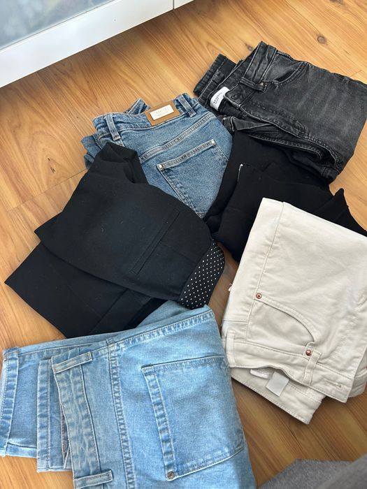 Spodnie jeansy Zara Reserved ininne 6 par xs s
