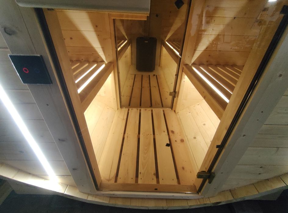 Sauna Ogrodowa Beczka 350 cm!! Przedsionek