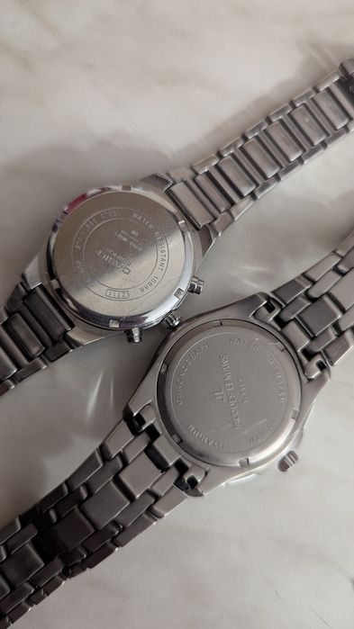 Часы Jacques lemans Titanium 1-1199, Casio edifice EF 500, годинник хронограф