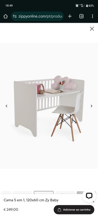 Cama 5 em 1, 120x60 cm Zippy Baby