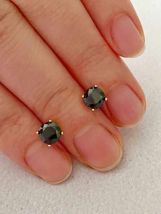 Позолоченные Серьги "Цветные Кристаллы" (Разные Модели). Позолота