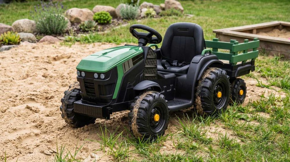 TRAKTOR Ciągnik John Deere Auto Autko AKUMULATOR TIR Przyczepa Pilot dla DZIECI