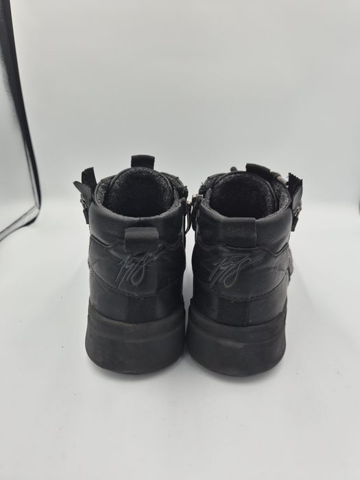 Sneakersy męskie czarne bugatti 40 skóra ekologiczna