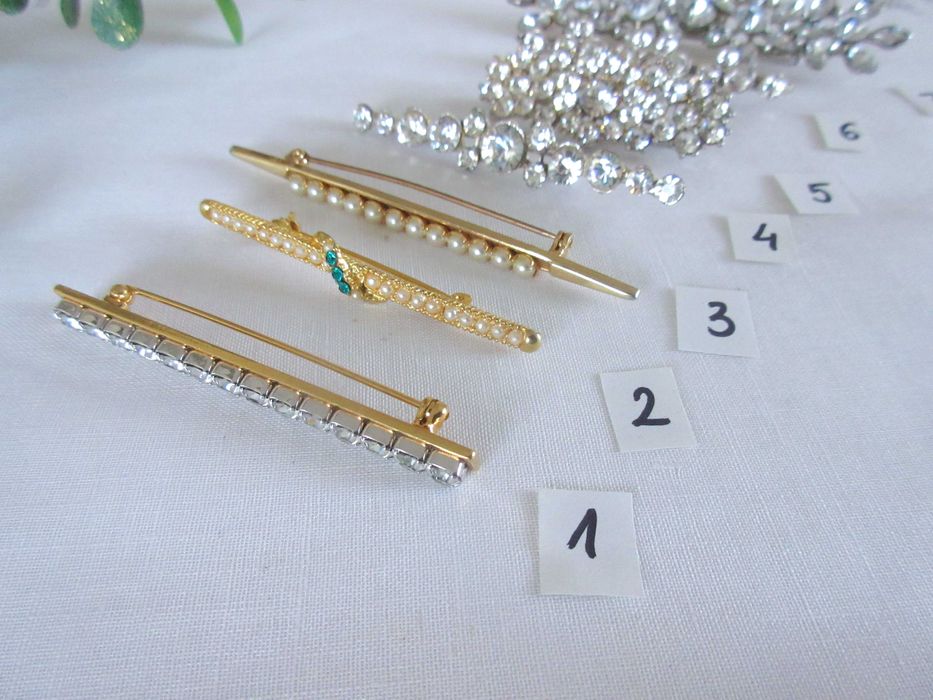 Stara biżuteria broszki lata 80