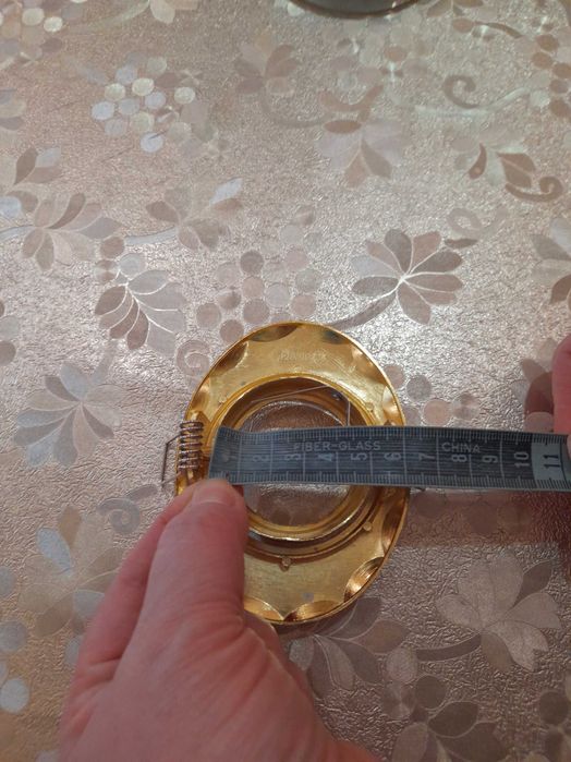 Точечный светильник цвет золото с серебром