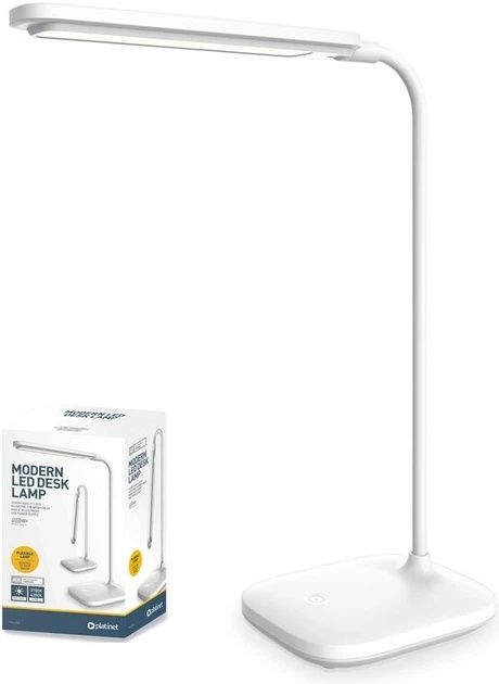 Настільна лампа PLATINET LED 6728W  5W  біла з акумулятором 2400 mAh