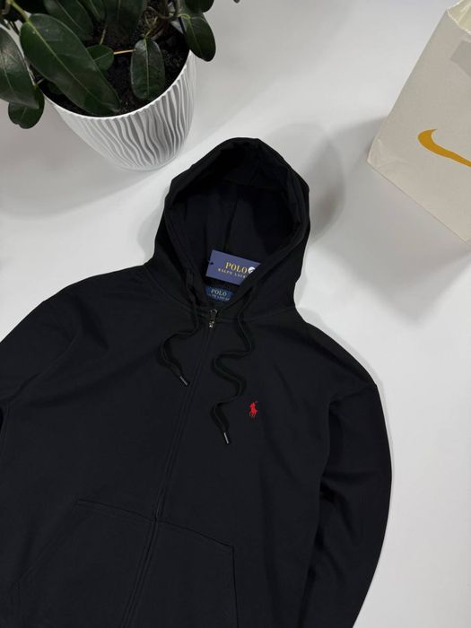 Zip худі Polo Ralph Lauren чорне | Стильне