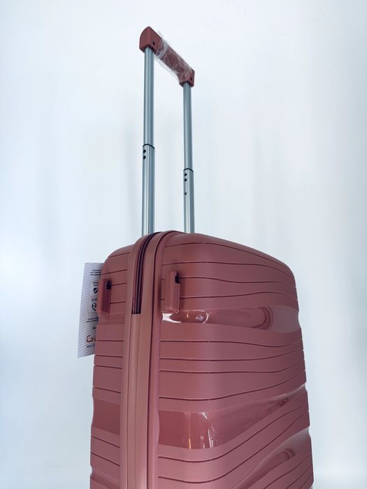 Nowa PP elastyczna walizka mała kabinowa pudrowy róż