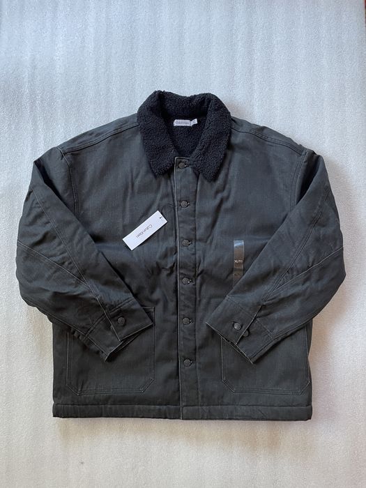 Куртка calvin klein шерпа (ck sherpa denim coat over) c америки m,l,xl