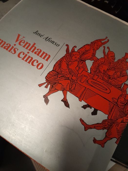 Conjunto de 5 discos vinil de José Afonso