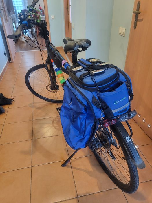 Rower trekingowy Merida z wyposazeniem