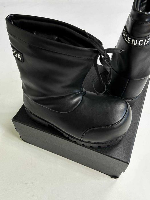 BALENCIAGA Alaska Ski Boots Leather Black ботинки буты черные чорні