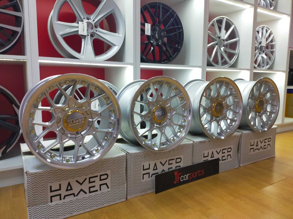 Jantes HAXER HX025 15" 8J ET30 4x100 / 4x114.3 Cinza