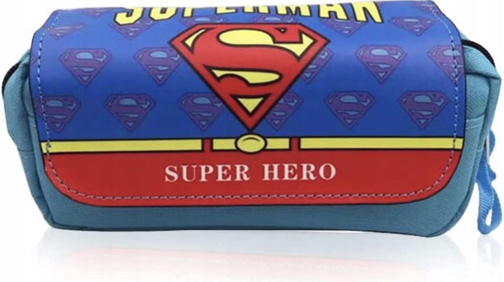 Duży Piórnik Tuba Marvel Superman 2 Komory