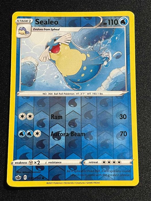 Carta Pokémon Sealeo 38/198 Chilling Reign