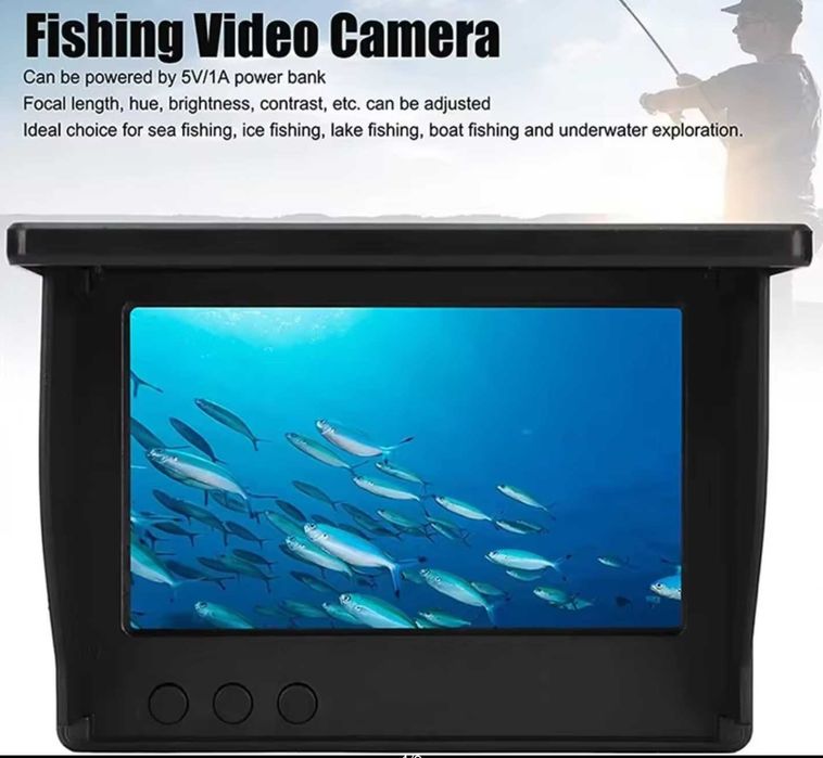 Fish Finder Lokalizator ryb kamera wyświetlacz LCD 4.3