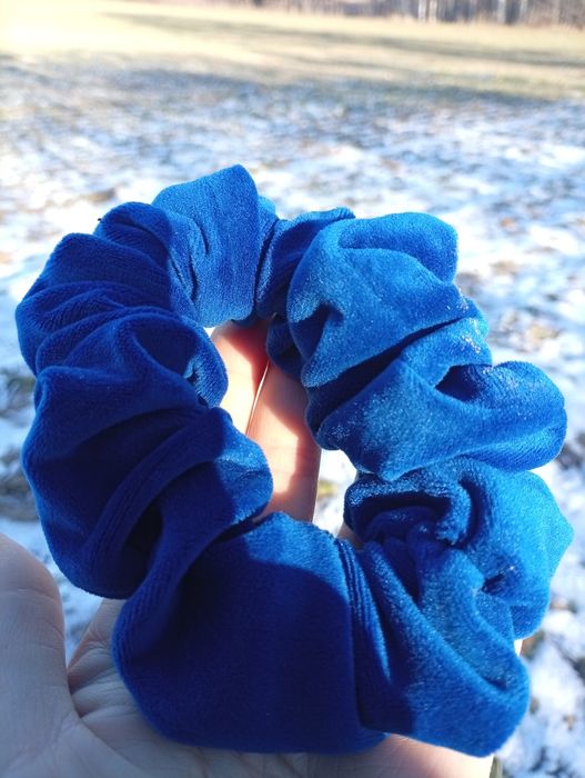 Gumki do włosów z weluru