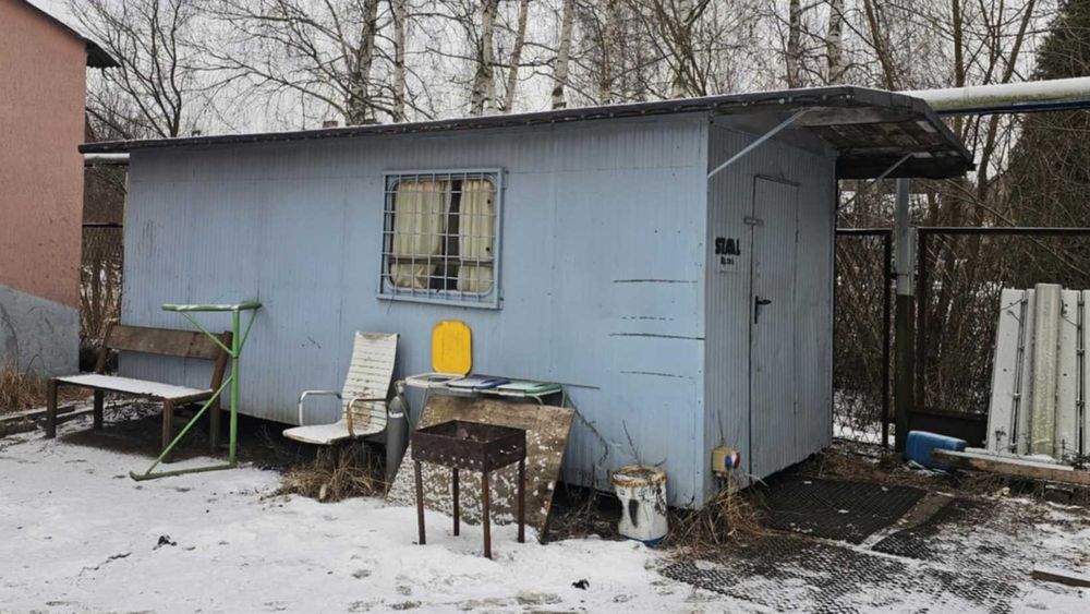 Kontener socjalny biurowy budowlany stróżówka melamina ocieplony