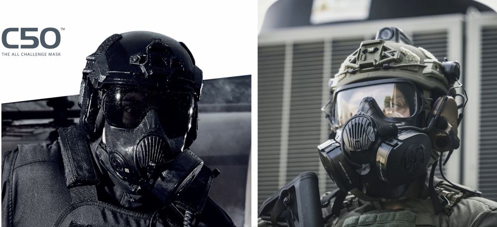 Топова маска-протигаз NATO Avon C50 та Avon FM50, нова з фільтрами