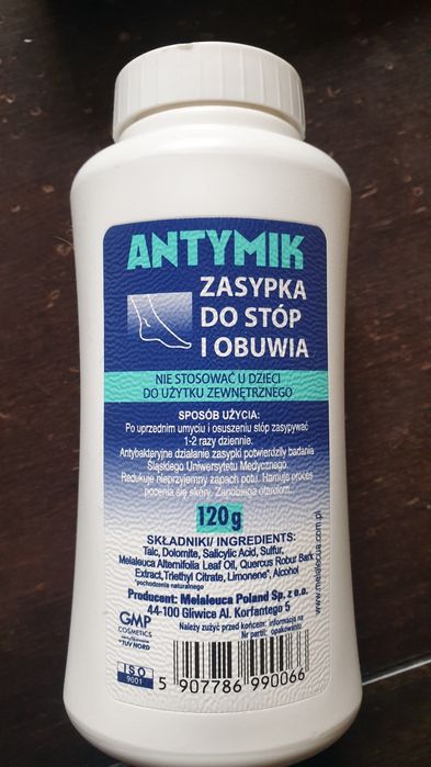 Zasypka do stóp Antymik  5szt