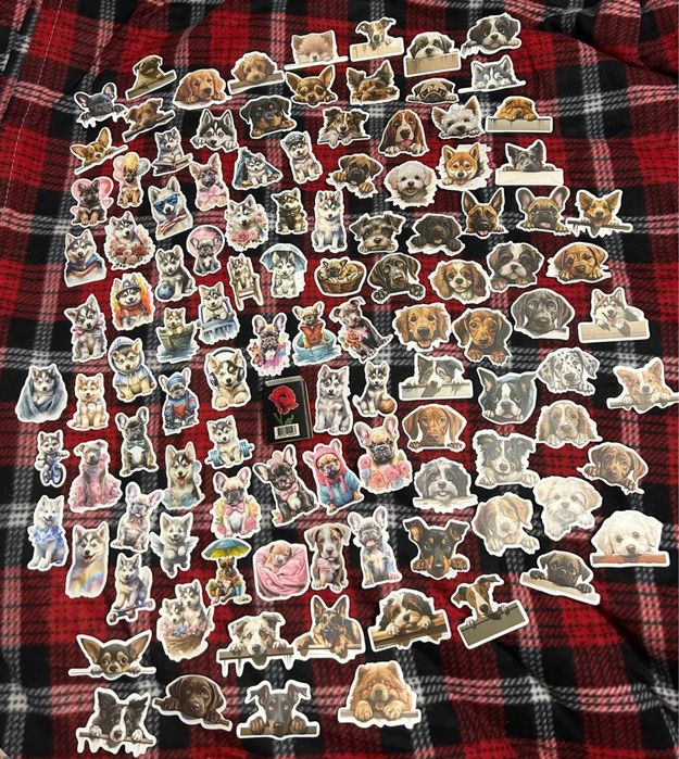 Наклейки тварин, монстрів, тематика Хеловін, размальовка з вовками