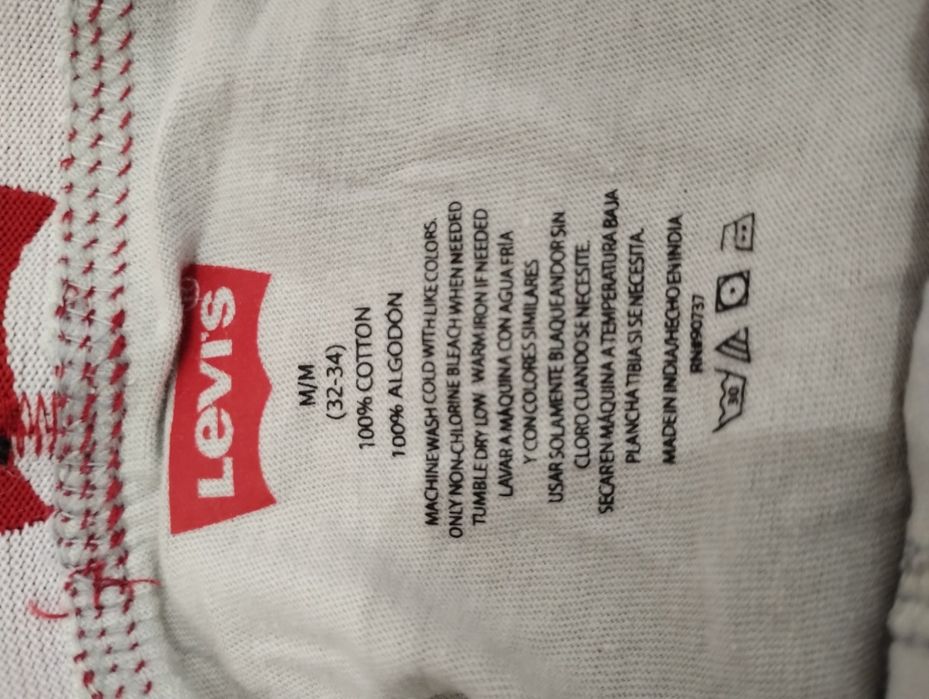 Труси боксерки Levi's розмір М, 3 пари, бавовна, cotton