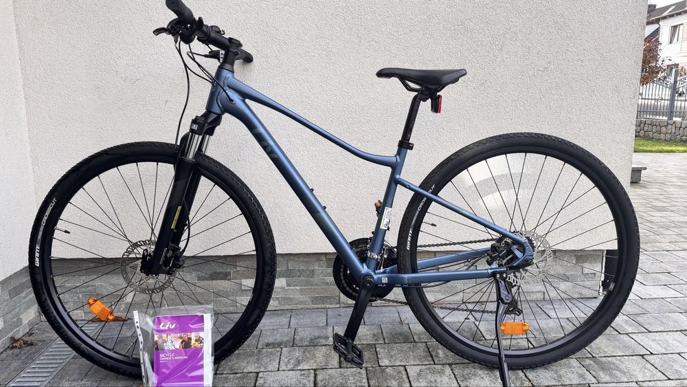 Gwarancja 07.26r Super stan Giant Rove koła 28” rama 17” hydraulika