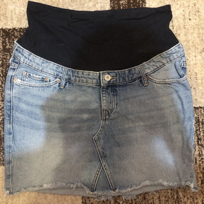 Джинсовая юбка для беременных