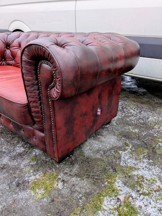 Sofa skórzana Chesterfield