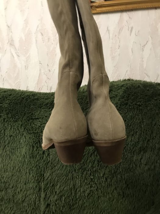 Казаки чоботи зимові світлобежеві