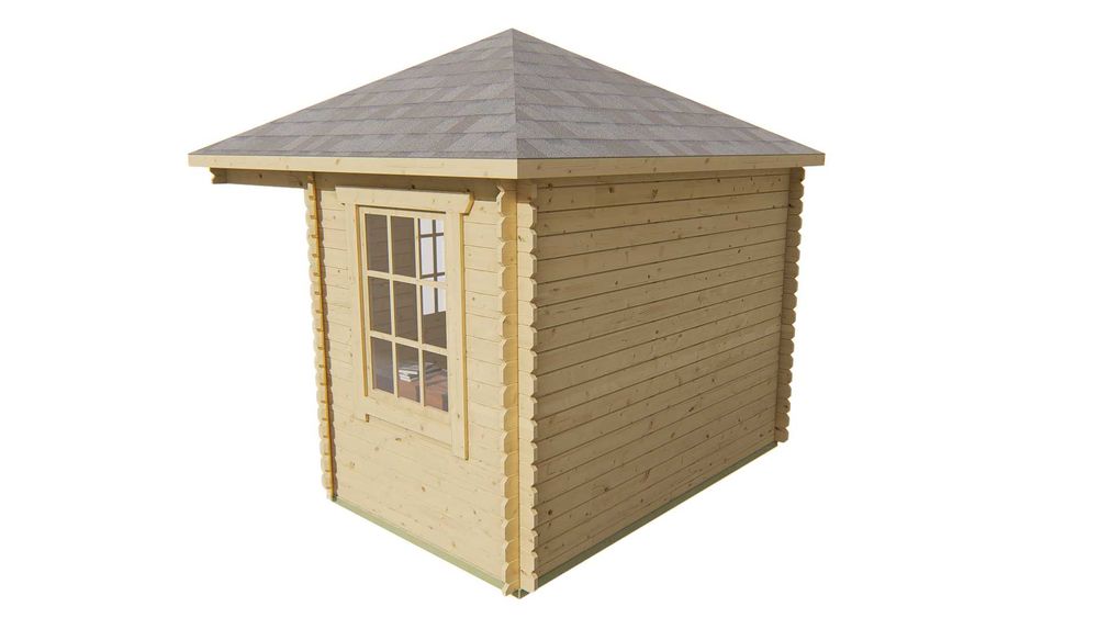 Abrigo de jardim- INGRID (dimensão total 290x290c, espessura 28mm)