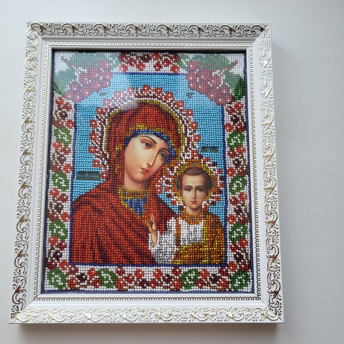 Иконы бисером,  ручная работа