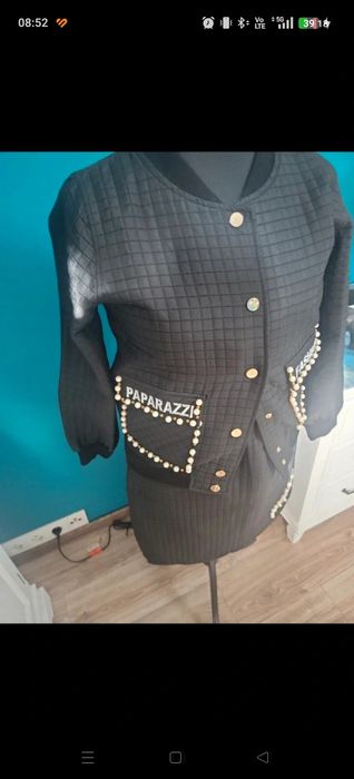 Czarny komplet paparazzi fashion