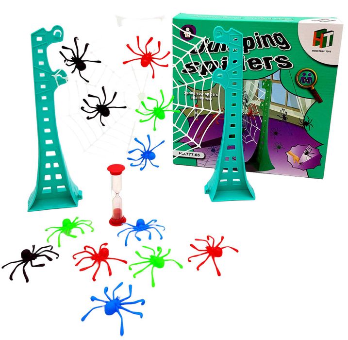 Skaczące Pająki Pchełki Gra Zręcznościowa Rodzinna