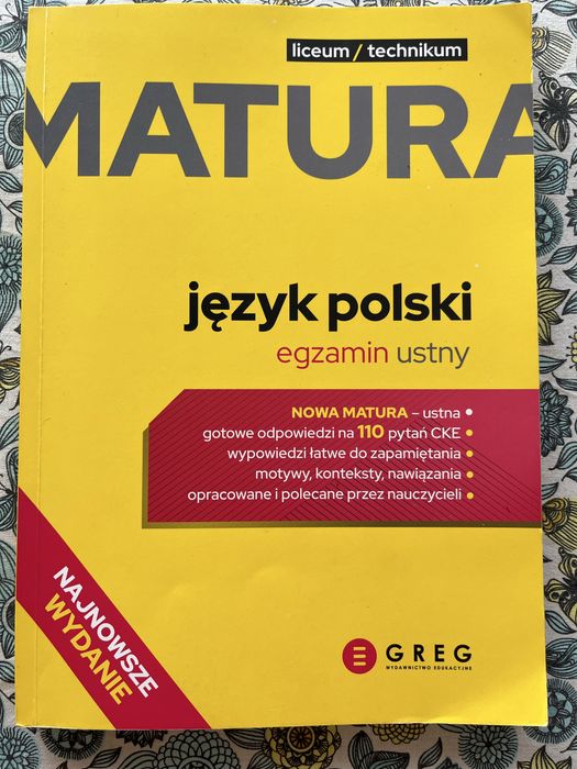 Matura język polski rgzamin ustny