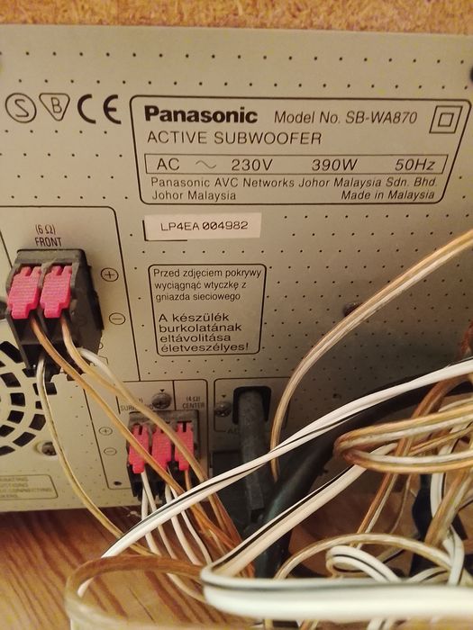 Kino domowe Panasonic dvd zestaw
