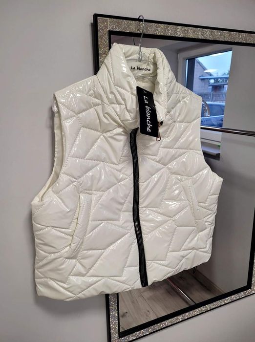 Kamizelka bezrękawnik La blanche pikowany S36M38L40