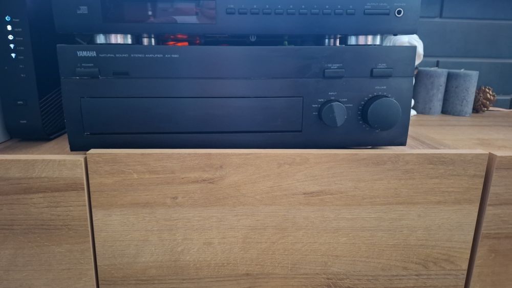 Yamaha ax 590 mocny ciężki wzmacniacz audiofilski czarny sprawny