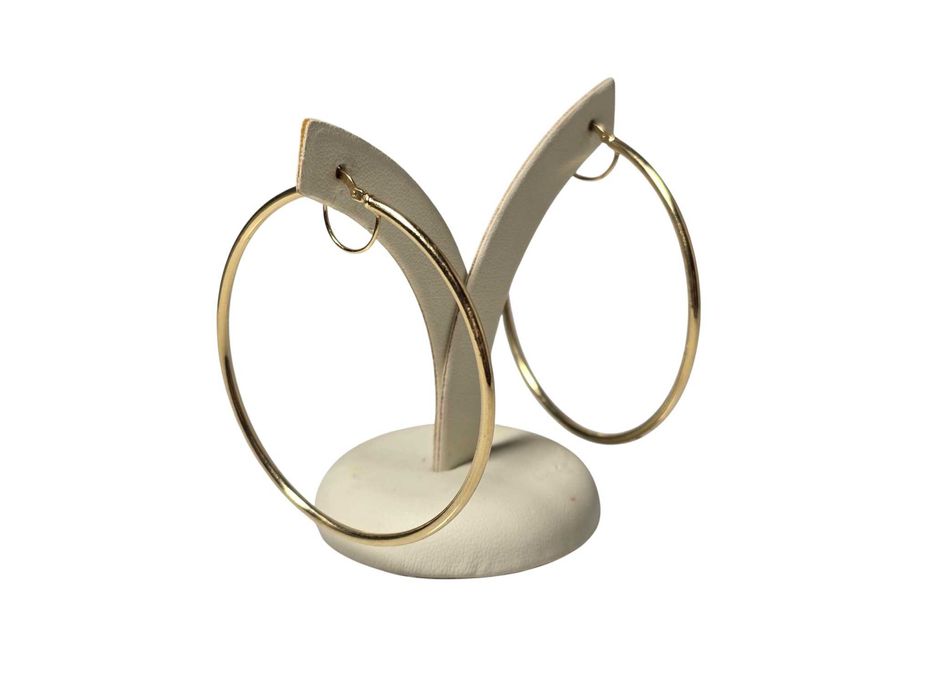 Zachwycające Duże Złote Kolczyki Koła 3,85g 585