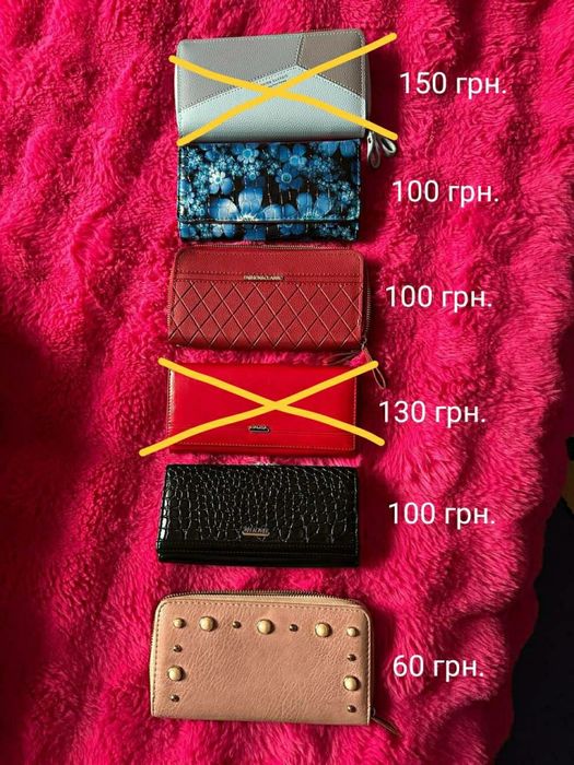 Гаманець жіночий, гаманці